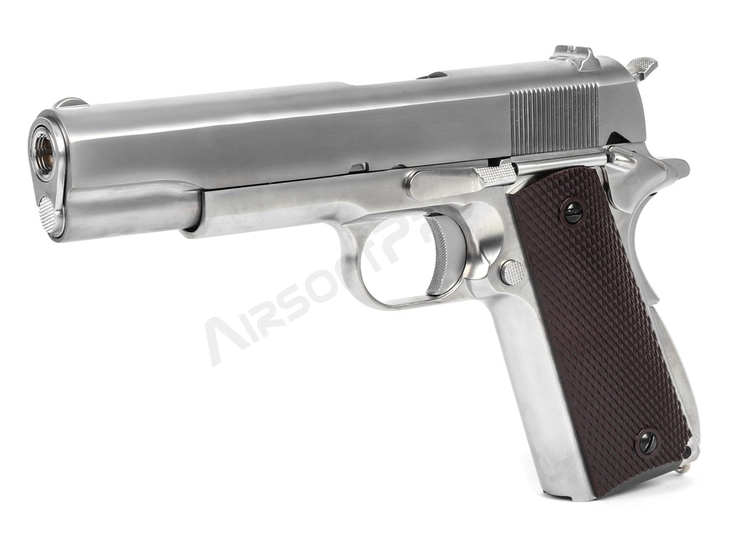 Pistola airsoft M1911 A1 Gen.2 Gen.2 CO2, blowback, full metal - cromo mate [WE]