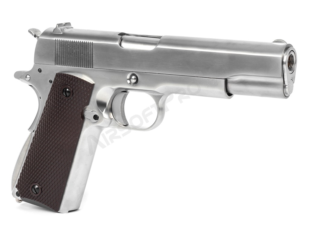 Pistola airsoft M1911 A1 Gen.2 Gen.2 CO2, blowback, full metal - cromo mate [WE]