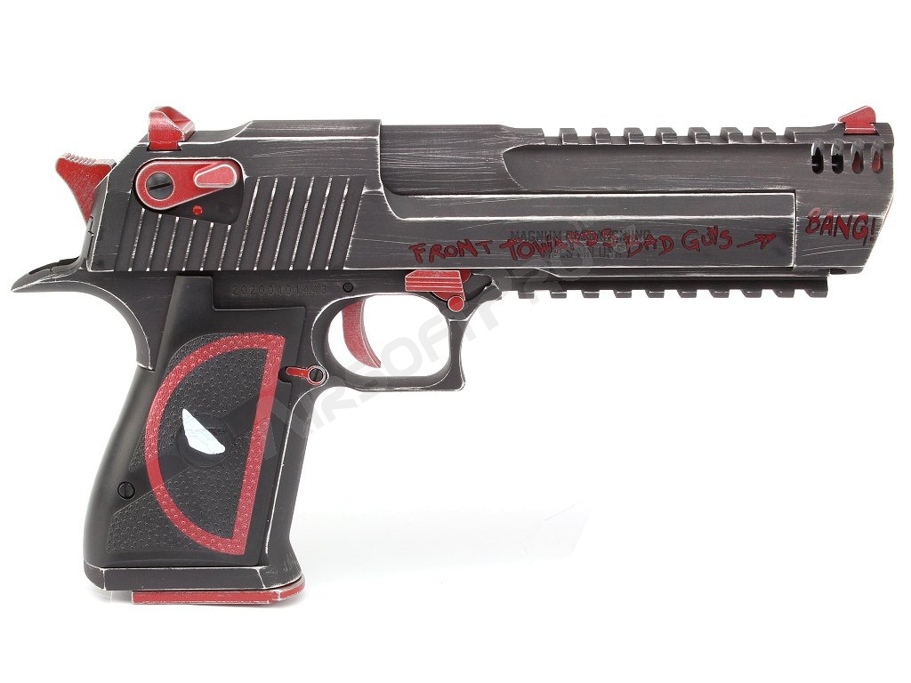 Airsoftová pistole DE L6 .50AE Dead Pool verze, kovový závěr, GBB [WE]