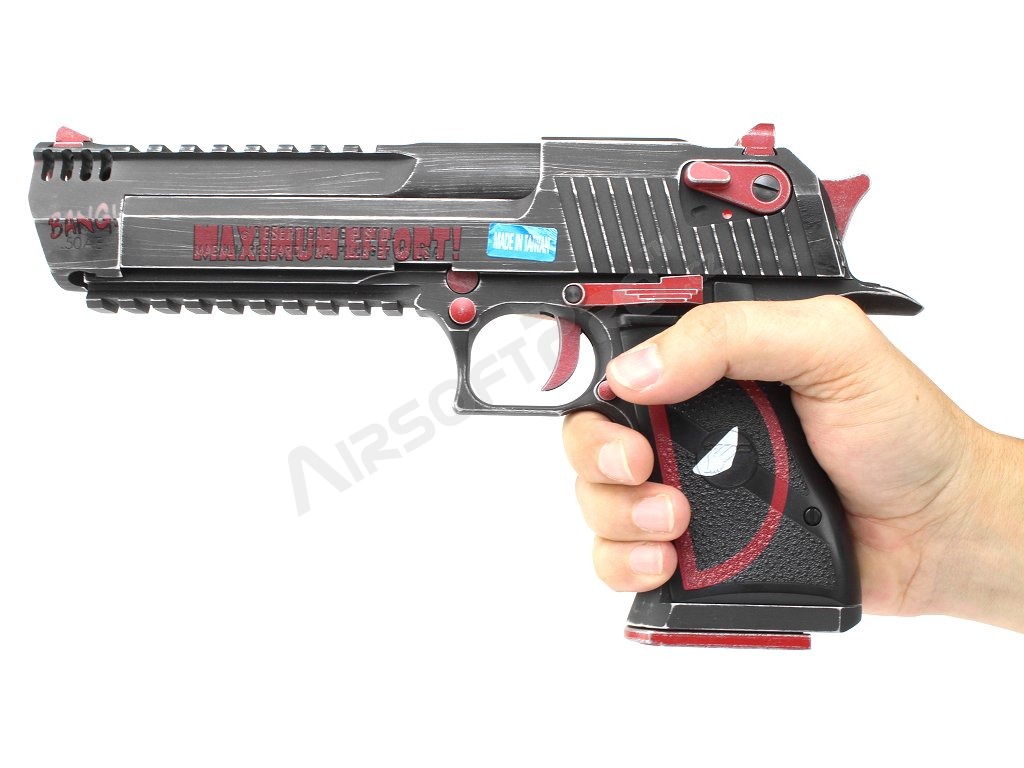 Airsoftová pistole DE L6 .50AE Dead Pool verze, kovový závěr, GBB [WE]