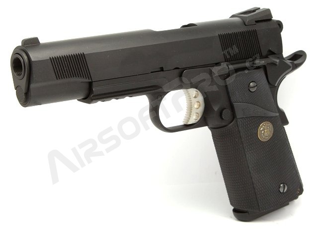 Airsoftová pistole M.E.U. SOC RAIL- černá , celokov, blowback [WE]