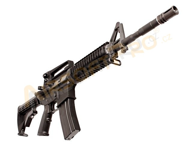 Airsoftová zbraň M4 RIS GBB - celokov, blowback, černá [WE]