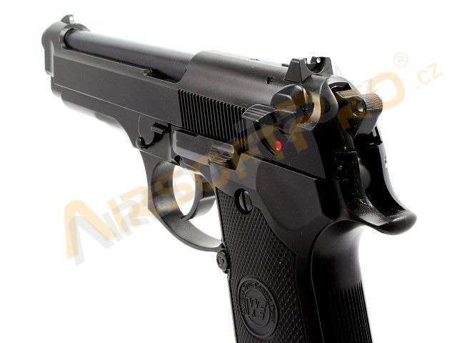 Airsoftová pistole M92 Gen2, černá, celokov, AUTO blowback, LED BOX [WE]