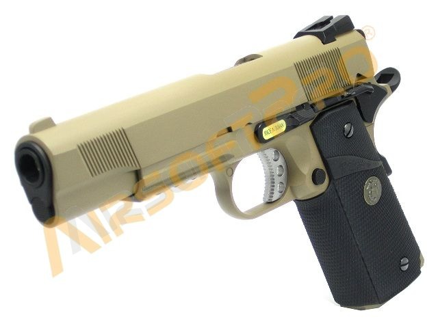 Airsoft pistol M.E.U. SOC RAIL- TAN, fullmetal, blowback [WE]