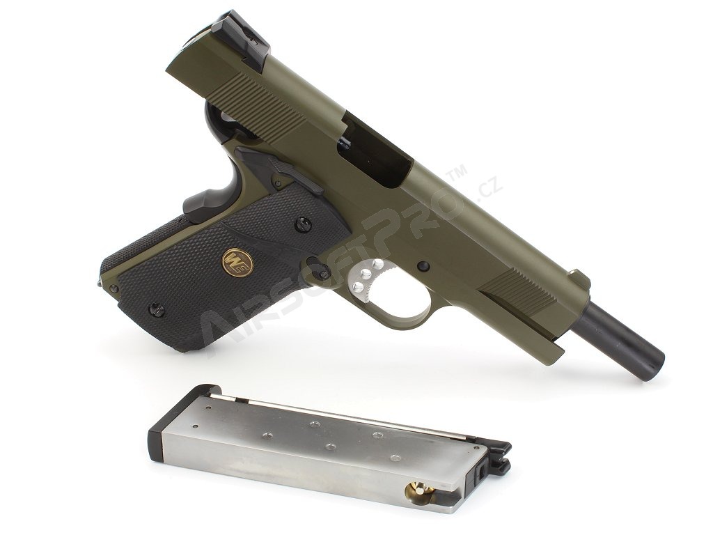 Pistola de airsoft M.E.U. SOC OD, fullmetal, blowback [WE]