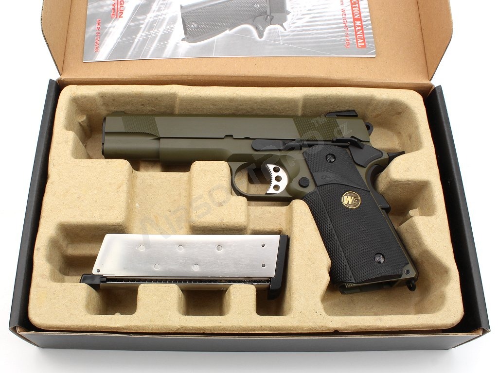 Pistola de airsoft M.E.U. SOC OD, fullmetal, blowback [WE]