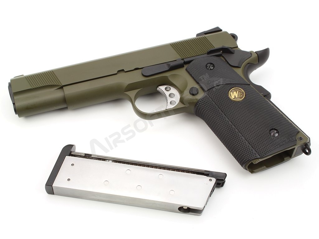 Pistola de airsoft M.E.U. SOC OD, fullmetal, blowback [WE]