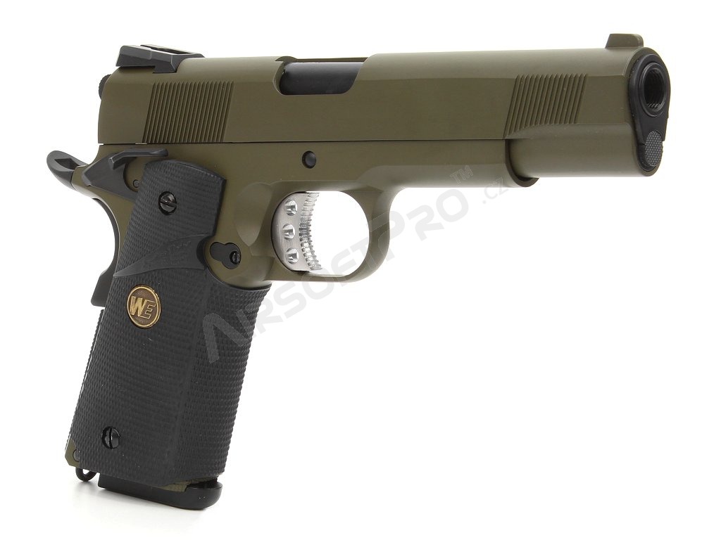 Pistola de airsoft M.E.U. SOC OD, fullmetal, blowback [WE]