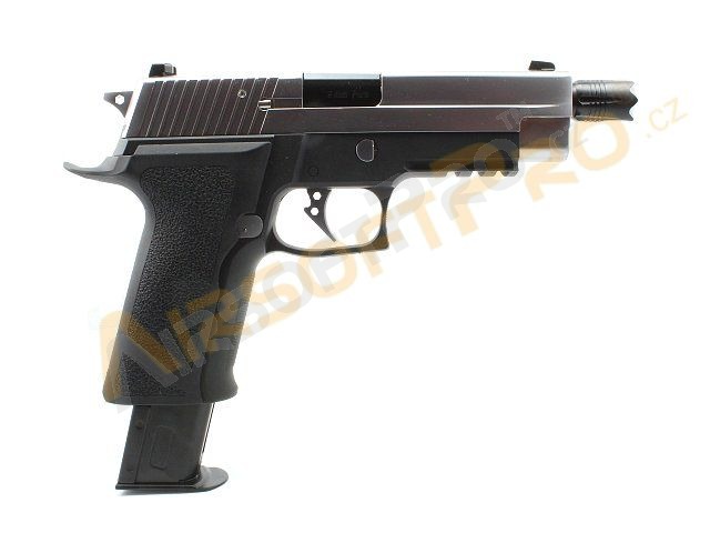 Airsoftová pistole P-VIRUS F226 , celokov, blowback, LED BOX [WE]