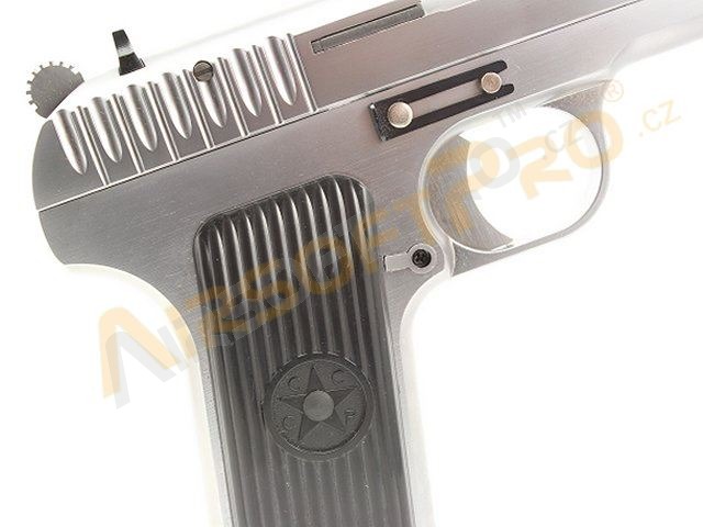 Airsoftová pistole TT33, stříbrný - celokov, blowback [WE]