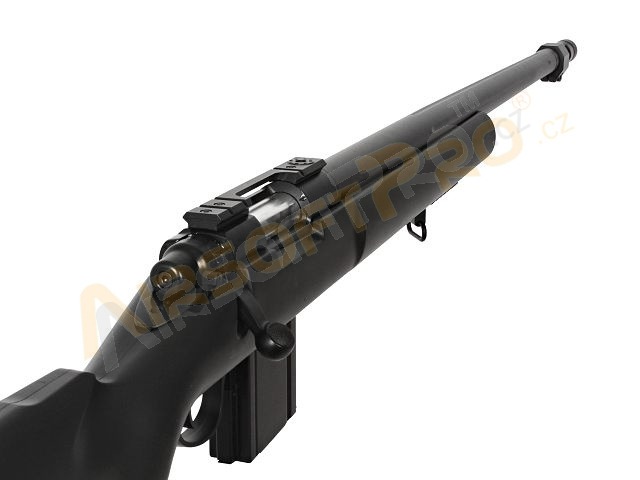Airsoft sniper M24, MB4405D + puškohled a dvojnožka - černá [Well]
