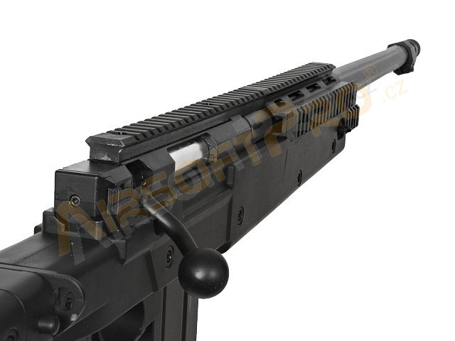 Airsoft sniper MB4407D + puškohled a dvojnožka - černá [Well]