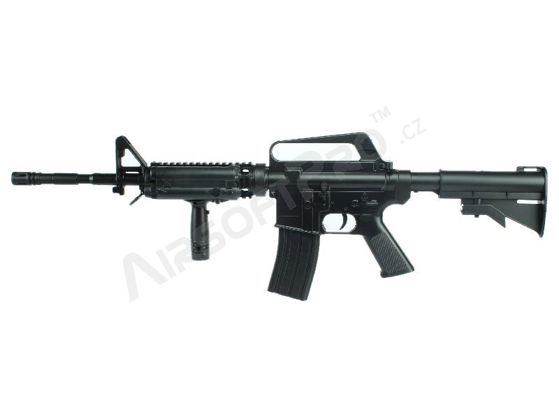 Airsoftová zbraň M16 A4 (S47) + svítilna + rukojeť,  ABS, manuál [Well]