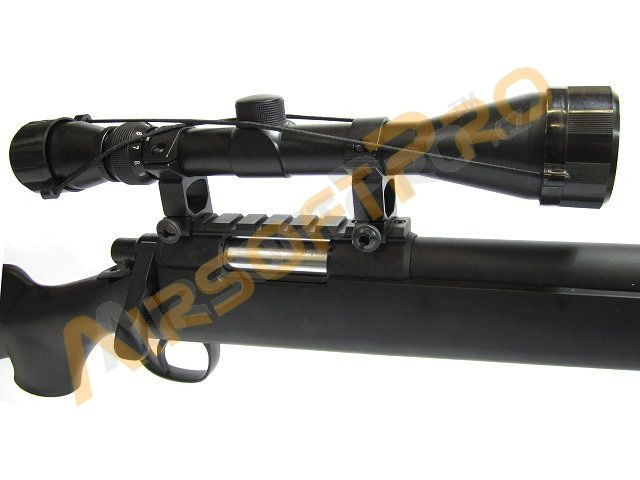 Airsoft sniper VSR-10 (MB07D) + puškohled + dvojnožka - černá [Well]