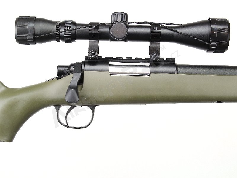 Airsoft sniper VSR-10 (MB07D) + puškohled + dvojnožka - OD [Well]