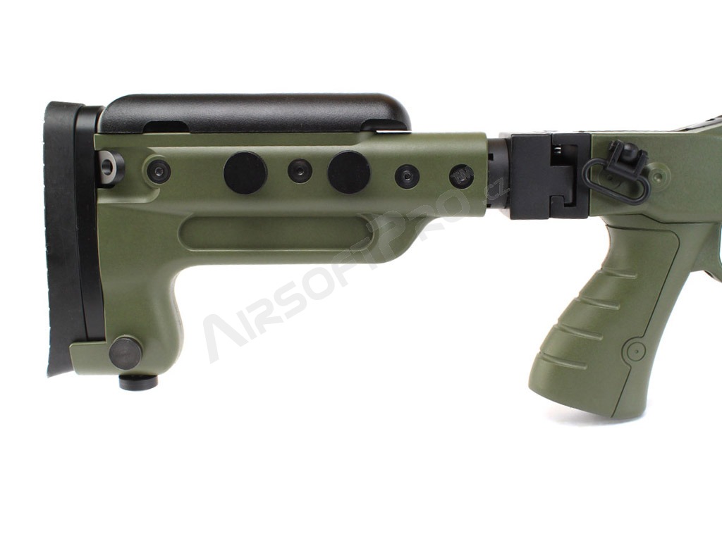 Airsoft sniper MB4418-3D + optika a dvojnožka - olivová [Well]