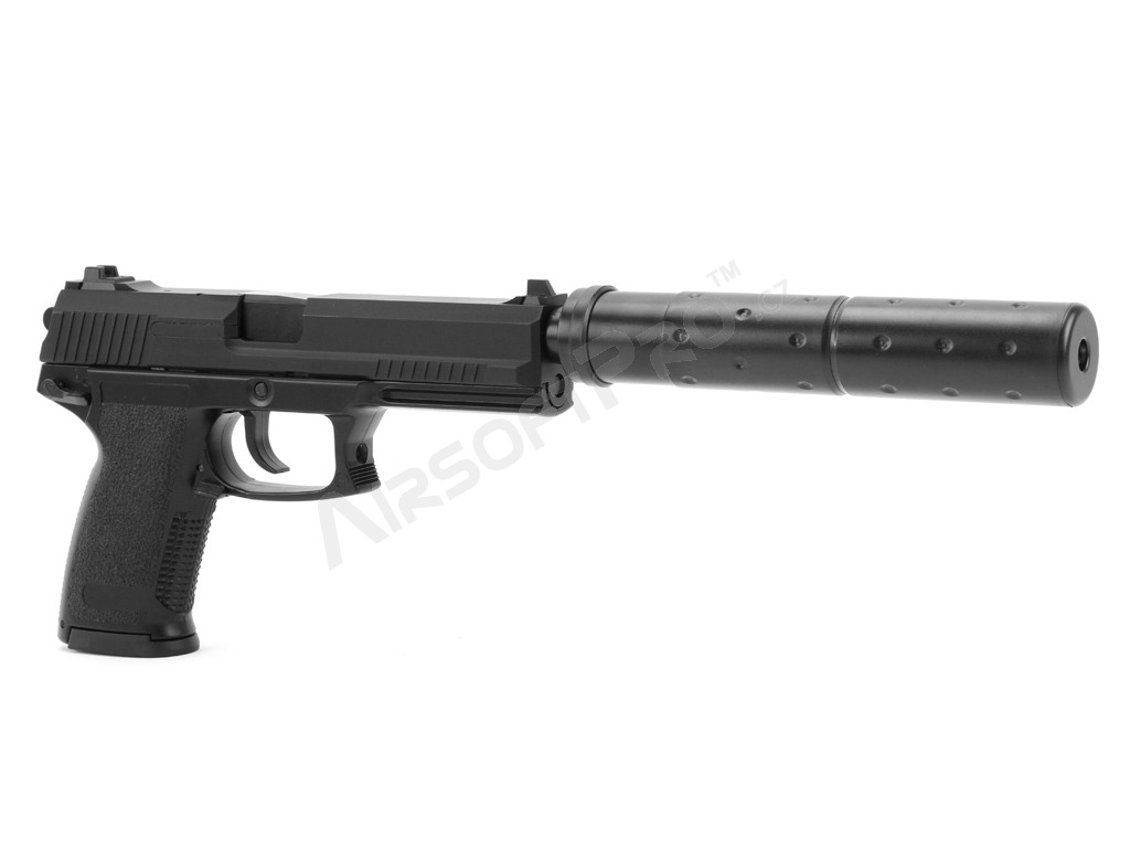 Pistola de airsoft MK-23 Stealth Assassin con silenciador, GNB [Y&P]